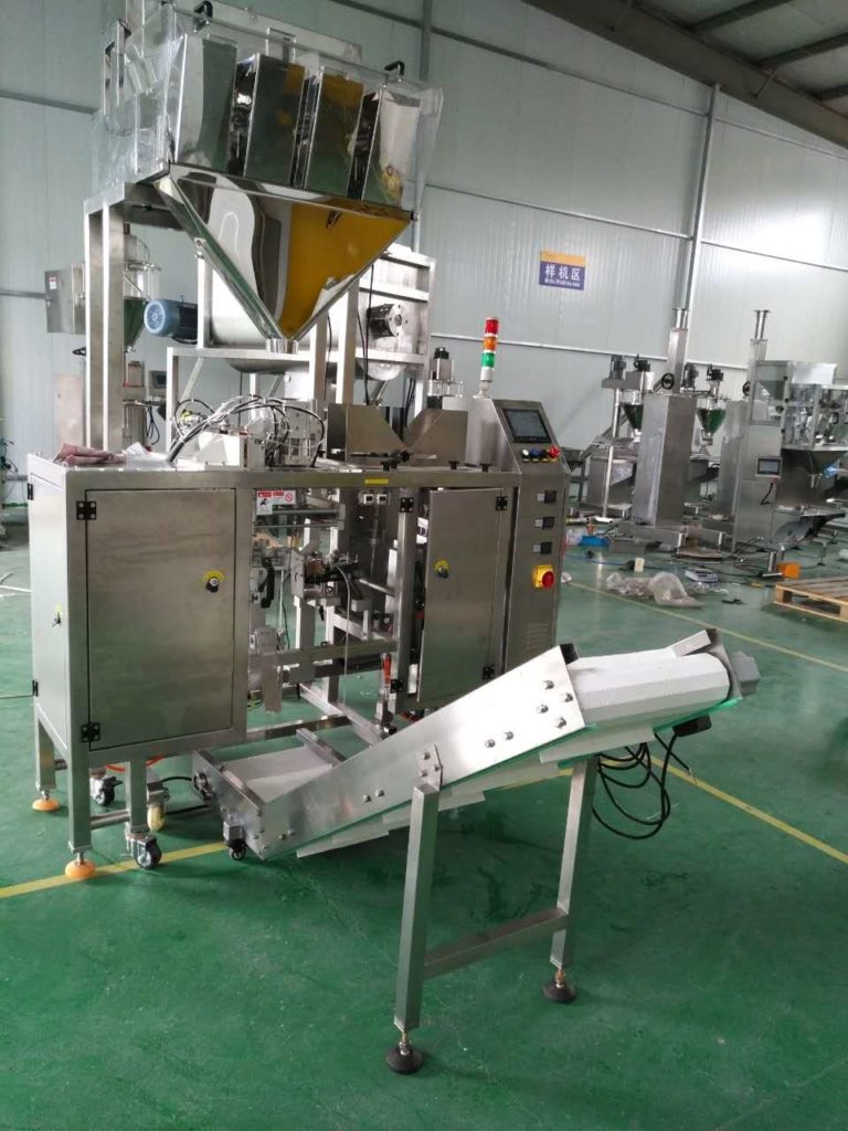 4 head linear weigher with doypack machine