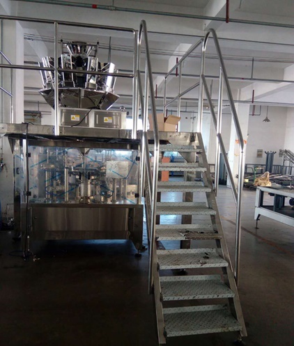 with rotary packaging machine